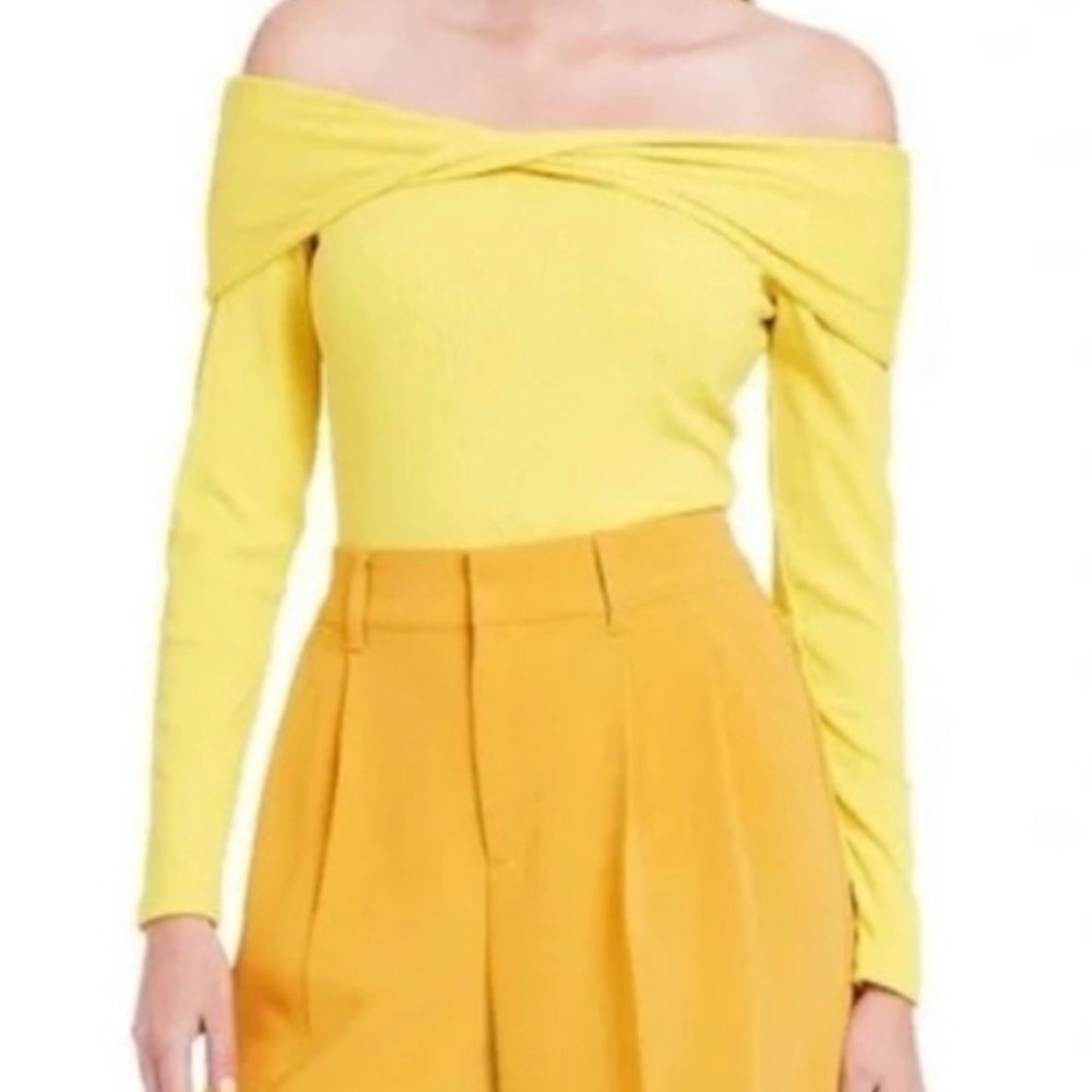 Sergio Hudson for Target Yellow Off-Shoulder Bodysuit